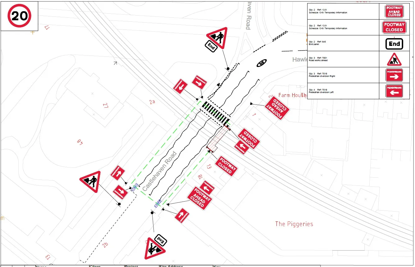 Pedestrian Safety Management traffic management plan