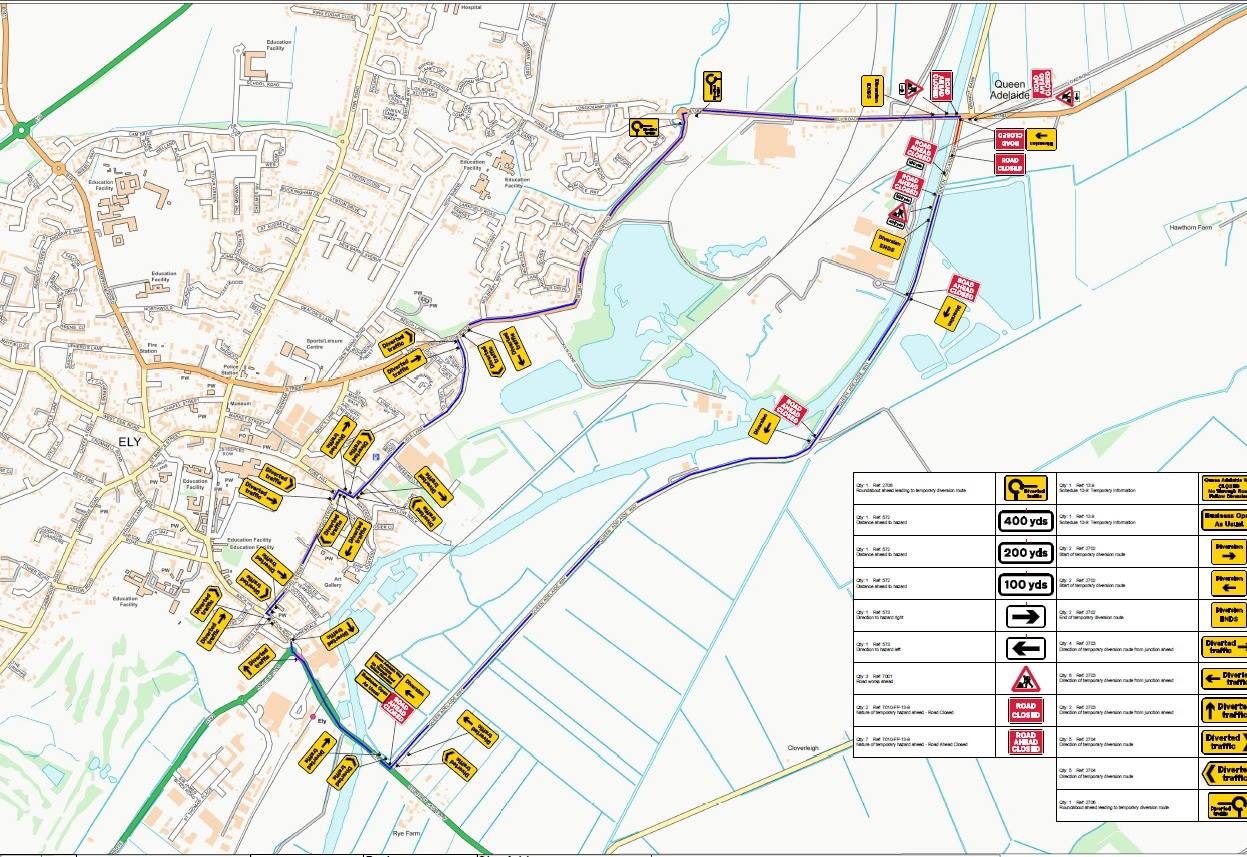 Road closure & diversion traffic management plan